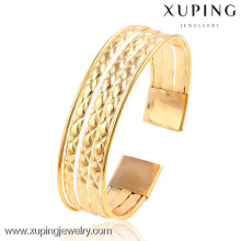 51477 wide 18k gold color cuff bangle for woman bangle